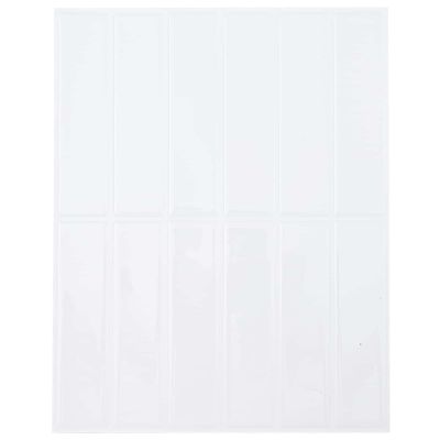 vidaXL Obdĺžniková dlažba 10 pcs Biela 29 x 23 x 0,08 cm