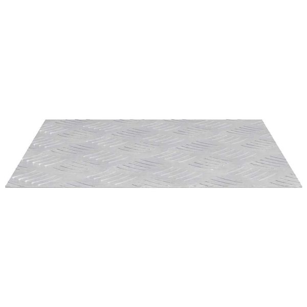 vidaXL Schodový rošt Štvorcový 2 pcs Strieborná 40 x 40 cm Hliník