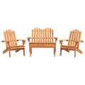 vidaXL 4-dielna záhradná sedacia súprava Adirondack akáciový masív
