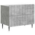 vidaXL Nočný stolík Betónovo sivá 62 x 34,5 x 49,5 cm Kompozitné drevo