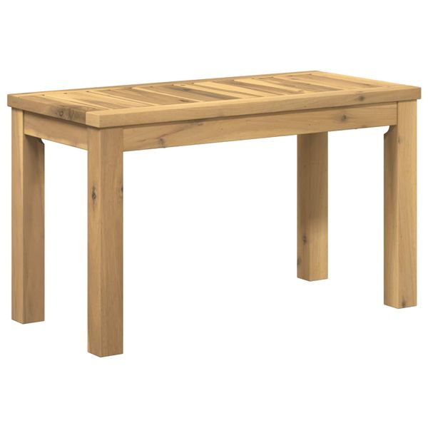 vidaXL Konferenčný stolík Biela 60,5 x 30 x 36 cm Pevné akáciové drevo