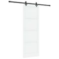 vidaXL Posuvné dvere ORKDAL 83 x 232 cm Borovicový masív Biela
