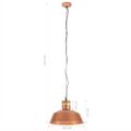 vidaXL Industriálna závesná lampa 42 cm, medená E27