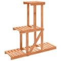 vidaXL Stojan na kvetiny 81x25x75,5 cm masívna jedľa