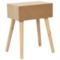 vidaXL Nočný stolík so zásuvkou 44x30x58,5 cm masívne borovicové drevo