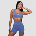 Športová podprsenka FIT Steel Blue - GymBeam, veľkosť M, veľkosť oblečenia M