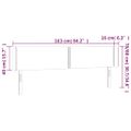 vidaXL Čelo postele s LED zelené 163x16x78/88 cm látka
