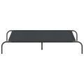vidaXL Vyvýšená posteľ pre psa čierna 130x80x20 cm Oxford Fabric Steel