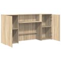 vidaXL Recepčný stôl dub sonoma 200x50x103,5 cm kompozitné drevo