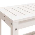 vidaXL Záhradná lavica biela 108x35x45 cm masívna borovica