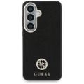 Obal Guess Rhinestone Round Logo MagSafe pre Samsung Galaxy S26 čierny