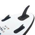 vidaXL Nafukovací Stand up paddleboard, čierno biely