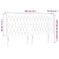 vidaXL Čelo postele s LED tmavozelené 183x16x118/128 cm zamat
