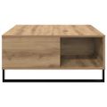 vidaXL Konferenčný stolík Remeselný dub 80 x 80 x 36,5 cm