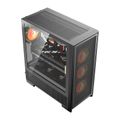 Počítačová skriňa DarkFlash AIRNOVA (čierna) + 3 ventilátory