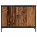 vidaXL Skrinka na umývadlo staré drevo 60x33x60 cm kompozitné drevo