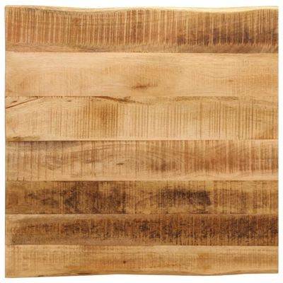 vidaXL Stolová doska živá hrana 60x60x2,5 cm masívny surový mangovník