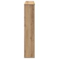 vidaXL Obloženie krbu dub artisan 100x20x100 cm kompozitné drevo
