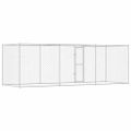 vidaXL Klietka pre psa Strieborná 600 x 200 x 200 cm Pozinkovaná oceľ