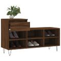 vidaXL Botník hnedý dub 102x36x60 cm spracované drevo