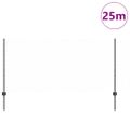 vidaXL Hexagonálny plot s stĺpom 25 x 1 m PVC potiahnutá oceľ Sivá