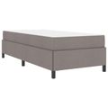 vidaXL Posteľ s pružinovým rámom Sivohnedá 100 x 200 cm látka