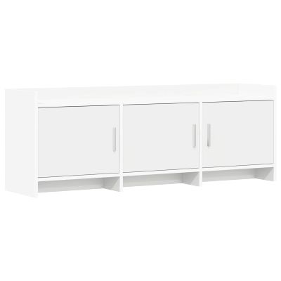 vidaXL TV skrinka 130 x 33 x 47 cm Biela Kompozitné drevo