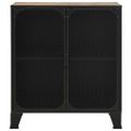vidaXL Úložné skrinky 2 ks rustikálne hnedé 72x36x82 cm kov a MDF
