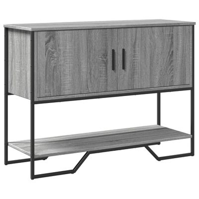 vidaXL Konzolový stolík sivý sonoma 100x35x74,5 cm kompozitné drevo