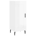 vidaXL Komoda lesklá biela 34,5x34x90 cm spracované drevo
