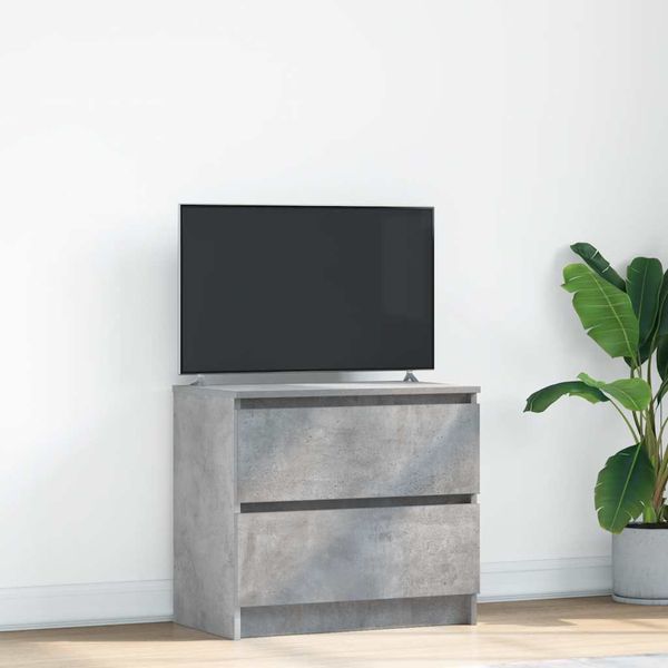 TV skrinka vidaXL Betónovo sivá 60x35x54 cm Konštrukčné drevo