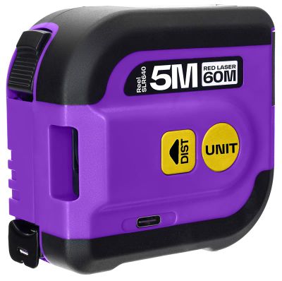 Laserový svinovací meter Ermenrich Reel SLR640 fialový
