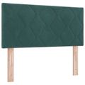 vidaXL Posteľ boxspring s matracom Tmavozelená 80 x 200 cm Zamat
