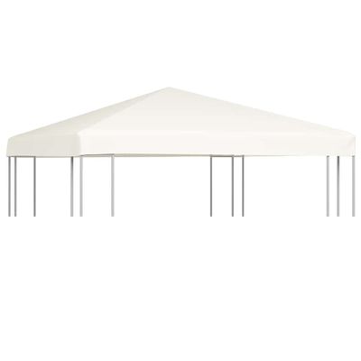 vidaXL Strieška na altánok 310 g/m², 3x3 m, krémovo biela