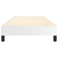 vidaXL Posteľný rám s boxspringom biely 90x190 cm umelá koža