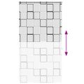 vidaXL Sprchová roleta s kazetou, 130x240 cm, šírka látky 126 cm