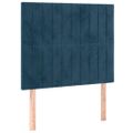 vidaXL Rám postele bez matraca tmavomodrý 90x200 cm zamat