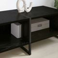 vidaXL TV skrinka 170,5 x 36 x 30,5 cm Čierny dub Kompozitné drevo