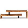 vidaXL Stolík pod TV, masívne akáciové drevo