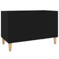vidaXL Skrinka na platne čierna 74,5x38x48 cm kompozitné drevo