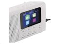 Rádio EMOS P-600W /E0091/ biely, DAB+/FM, 3 W, Bluetooth, USB vstup