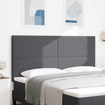 vidaXL LED hlavová doska Tmavo šedá 180 cm Kordúrová tkanina
