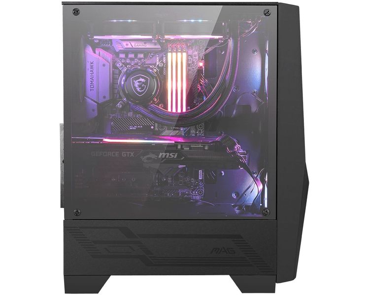 MSI MAG FORGE 100R/Midi Tower/Transpar./Čierna