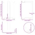 vidaXL Nohy konferenčného stolíka v tvare T, 2 ks, čierne, 38x25x(42-43) cm, oceľ