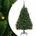 vidaXL Umelý Sklápací Vianočný Stromček Zelená 120 cm PVC a oceľ