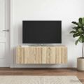 vidaXL Nástenná TV skrinka 98 x 41 x 30 cm Dub sonoma Kompozitné drevo