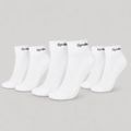 Ponožky Quarter 3Pack White - GymBeam, veľkosť L