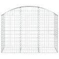 vidaXL Oblúkový gabionový kôš 150x50x100/120 cm pozinkované železo