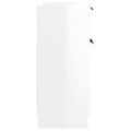 vidaXL Komoda lesklá biela 60x30x70 cm spracované drevo