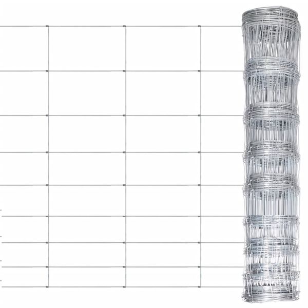 vidaXL Záhradný plot pozinkovaná oceľ 50x1,2 m strieborný